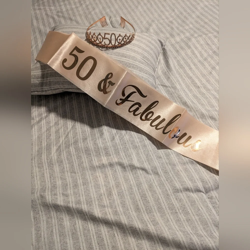 Birthday sash and crown